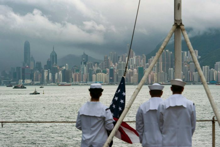 China Bans U.S. Military Visits to Hong Kong
