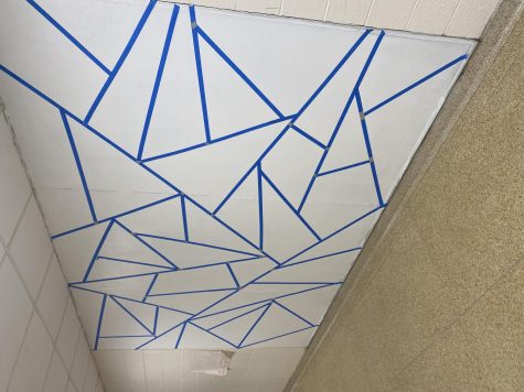 The taped out triangles for each design. 