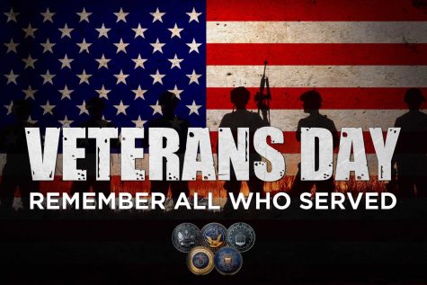 A banner designed by Honoring Americas Veterans to promote Veterans Day.