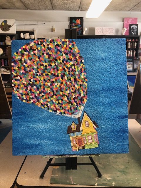 I recognized that house right away.  (Painted by Diana Ortega)