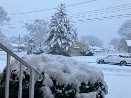 The snowstorm just only a couple of hours in.